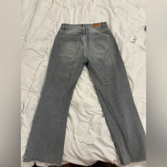 High waisted distressed grey jeans - Picture 3 of 6